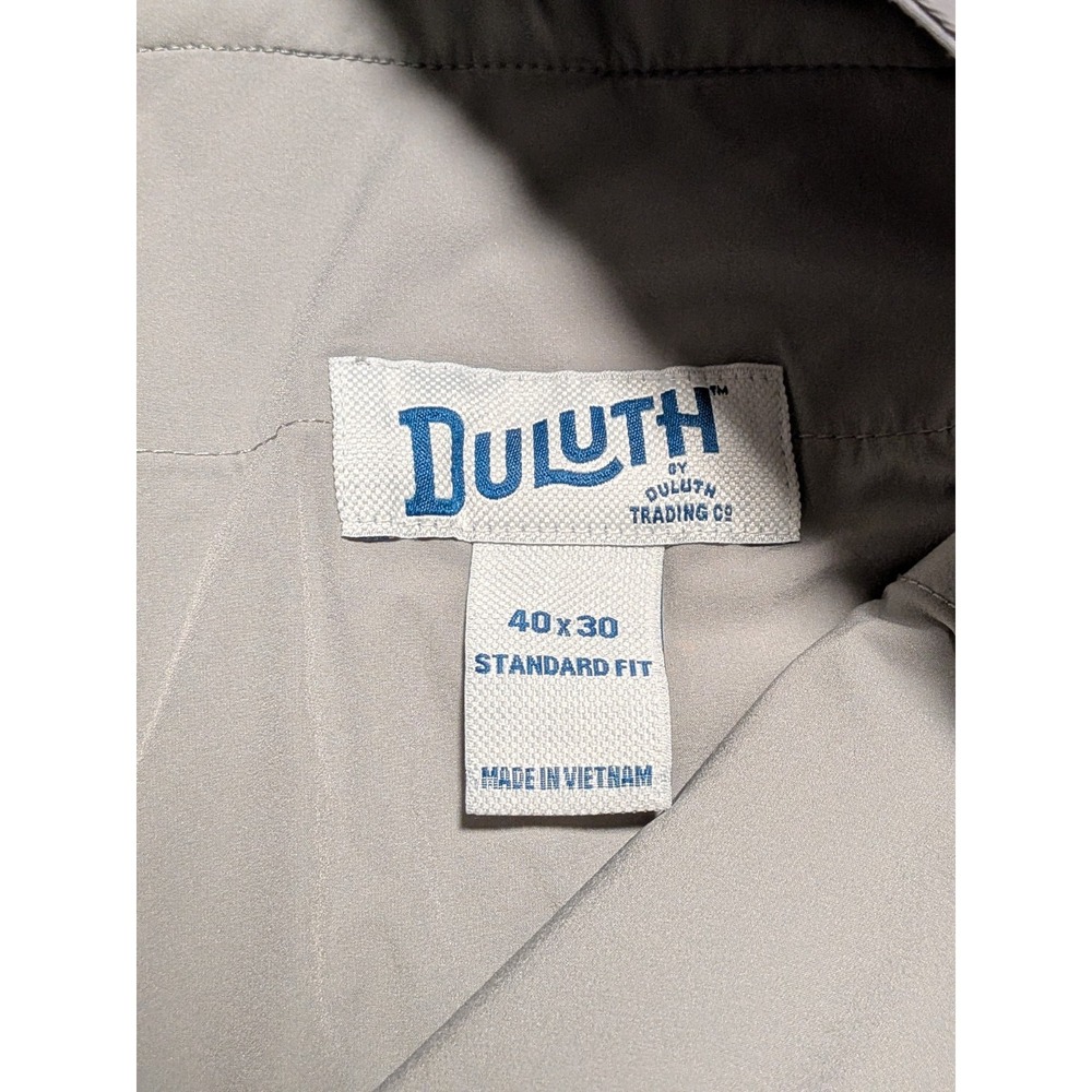 Duluth Trading Co Men's Gray Armachillo Chino Standard Fit Pant‎ Size 40x30 - Picture 2 of 7